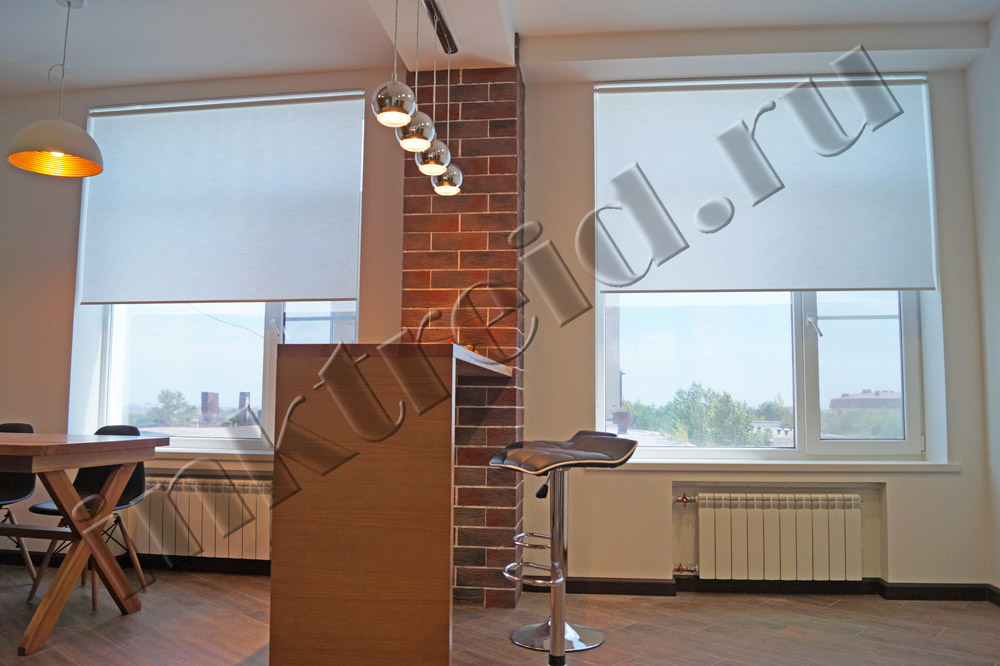 Рулонные шторы заказать на кухню в Волгограде Фото